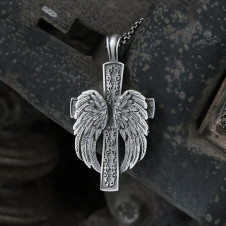 Přívěsek s řetízkem Andělská křídla Angel’s Wing Cross