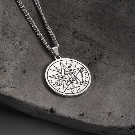 Přívěsek s řetízkem Pentagram Seal Of Solomon  