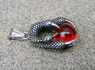 Přívěsek chirurgická ocel DRAK Vintage Dragon Claw RED  