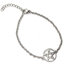 Náramek z chirurgické oceli Pentagram Chain