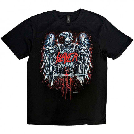 Tričko pánské Slayer - Ammunition Eagle - Black - ROCK OFF - SLAYTEE14  