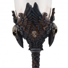 Kalich pohár Havran Raven head glass