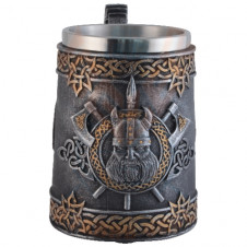 Půllitr korbel Viking skull warrior 2 (400 ml)