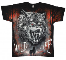 Tričko s vlkem WILD LIFE FAN-T368