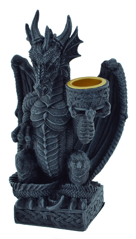 Svícen s drakem Black Dragon  