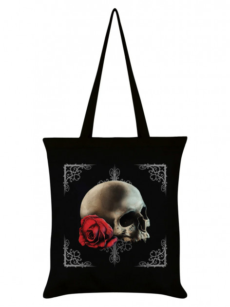 Plátěná taška Tote bag Lebka Cranial Rose  