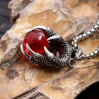 Přívěsek chirurgická ocel DRAK Vintage Dragon Claw RED  