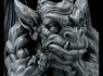 Dekorativní soška Gothic Gargoyle with sword 43cm  