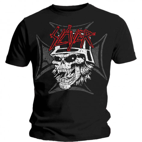 Tričko pánské Slayer - Graphic Skull - Black - ROCK OFF - SLAYTEE33MB  