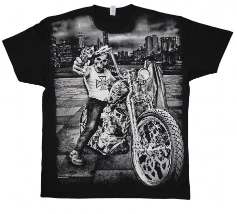 Motorkářské tričko BAD BIKER FAN-T322  