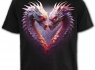 Unisex Tričko Spiral s drakem HEART OF DRAGONS  