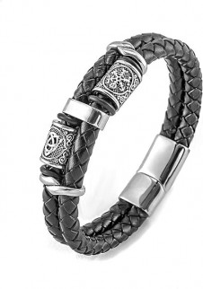 Náramek nerezová ocel Celtic Knot and Viking Compass