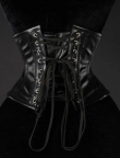 KORZET Faux Leather Waist Cincher  