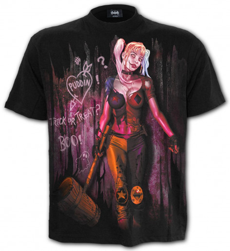 Unisex Tričko Spiral HORROR - HARLEY QUINN - TRICK OR TREAT   