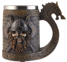 Půllitr korbel Viking skull warrior (400ml)