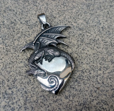 Přívěsek chirurgická ocel DRAK Gothic Dragon Heart