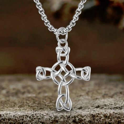 Přívěsek chirurgická ocel keltský merovejský kříž Celtic Cross 2  