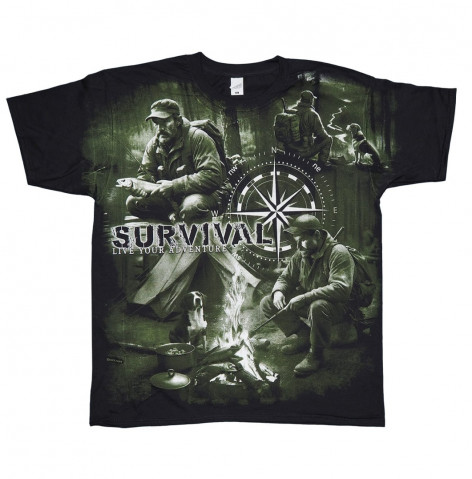 Tričko SURVIVAL BUSHCRAFT PREPPER FAN-T388  