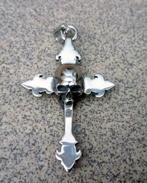 Přívěsek chirurgická ocel kříž Gothic Cross  