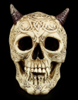 Lebka Tribal Horned skull  