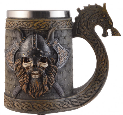 Půllitr korbel Viking skull warrior (400ml)  