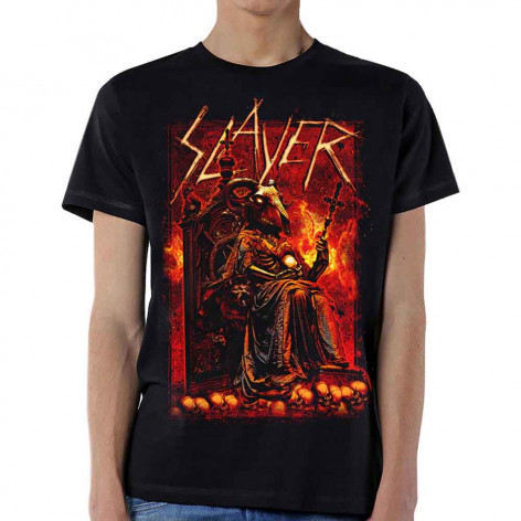 Tričko pánské Slayer - Goat Skull - Black - ROCK OFF - SLAYTEE42MB  